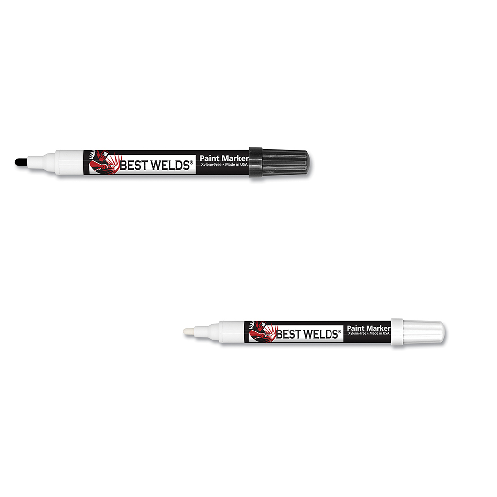 Best Welds Prime-Action Reversible Chisel/Bullet Tip Paint Marker (Box of 12) from Columbia Safety